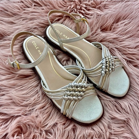 Cole haan sandal leather 3 tons size 38 - Picture 1 of 7